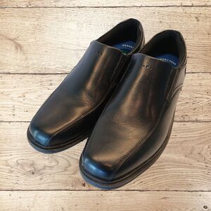 Nunn Bush Men's Comfort Gel Black Slip-On with KORE, Size 8M,Memory Foam